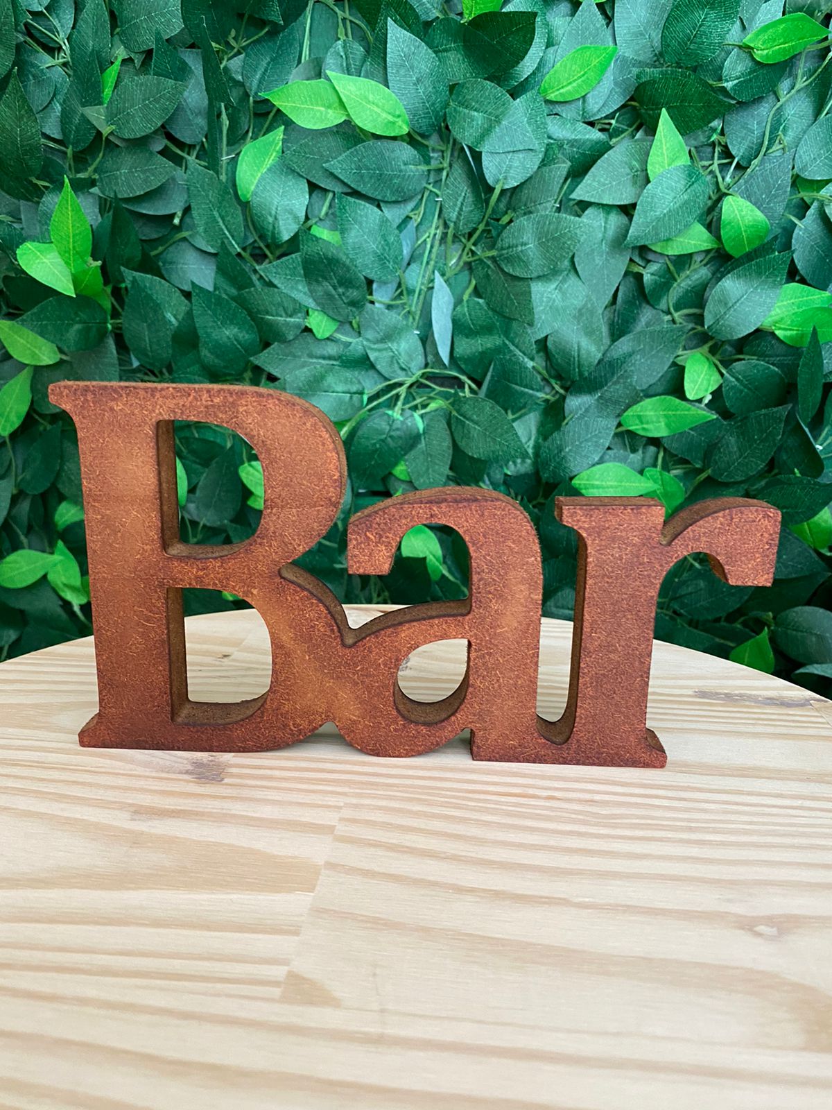 BAR (palavra em MDF) - Fuxica Locações de Kits e Materiais para Festas ...